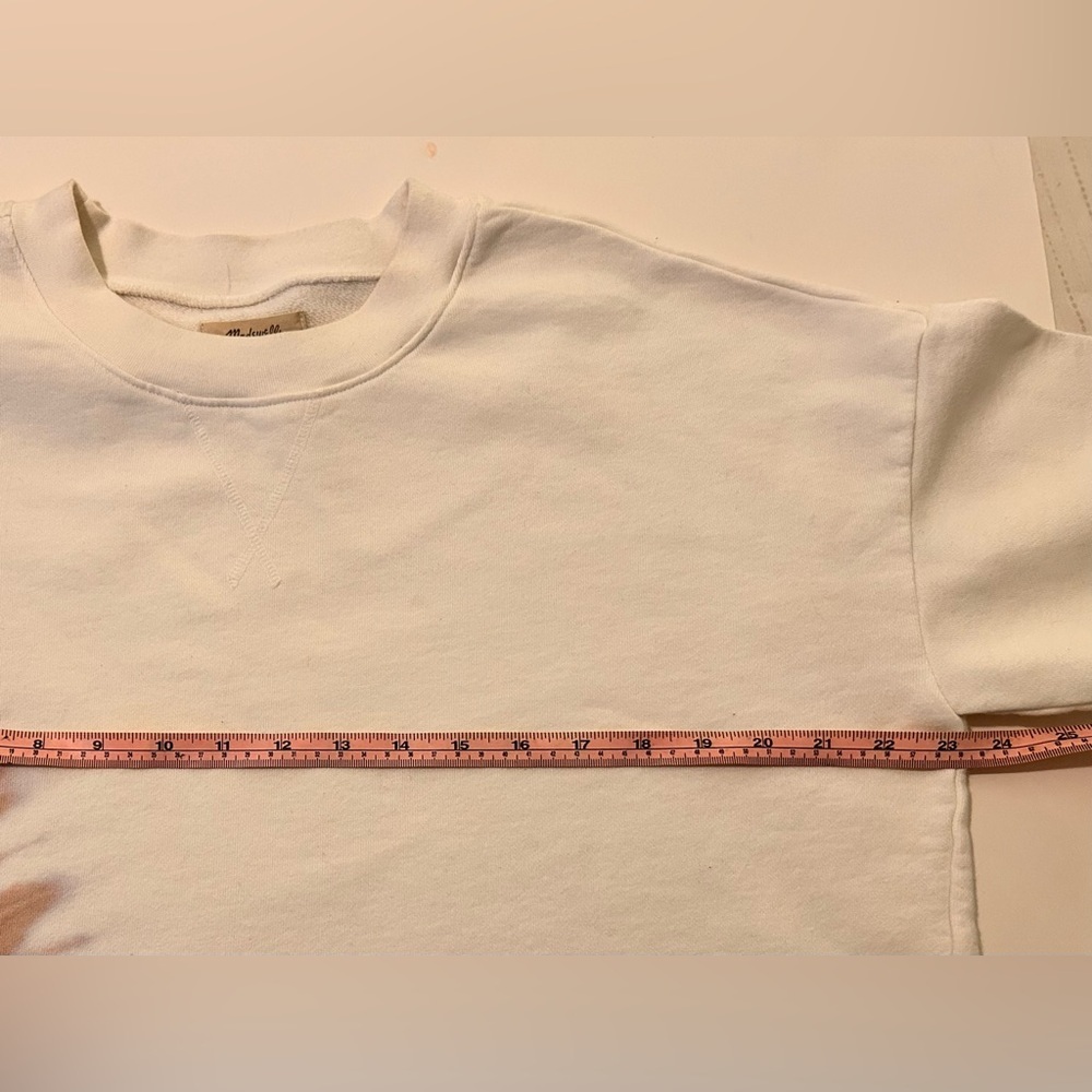 Madewell Tye-Dye Re-sourced Cotton Pleat Sleeve Earthy Sweatshirt, Size Small - Picture 13 of 15